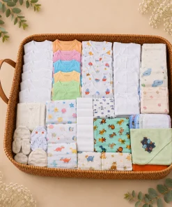 New Born Essential Hospital Kit ( Pack Of 52) - HK1- Mix/Assorted Designs