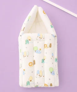 Crinkled Muslin Cotton Kangaroo Wrapper - (65x43cm) - Animals - KW1 - Image 2