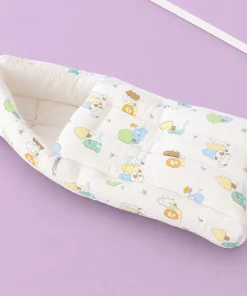 Crinkled Muslin Cotton Kangaroo Wrapper - (65x43cm) - Animals - KW1