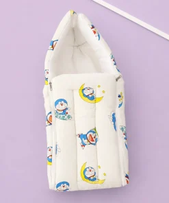 Crinkled Muslin Cotton Kangaroo Wrapper - (65x43cm) - Doraemon - KW1 - Image 2