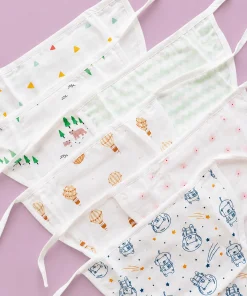 Assorted 5 Layer Muslin Padded Nappy - Pack of 6 - NP01 - Image 3