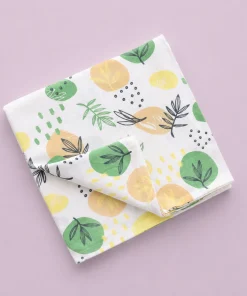 Single-Layer Muslin Swaddle (Set of 3) 100x100cm - Shape - Leaf - Vehicles - SW1 - Image 2
