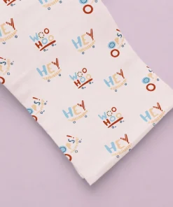 Single-Layer Muslin Swaddle (Set of 5) 100x100cm - Beer Head - Avocado - Honey Bee - Under the Sea - Woo Hoo - SW1 - Image 4