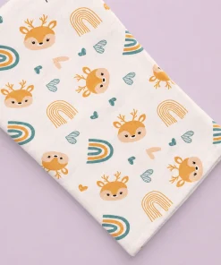 Single-Layer Muslin Swaddle (Set of 5) 100x100cm - Beer Head - Avocado - Honey Bee - Under the Sea - Woo Hoo - SW1 - Image 2