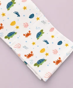 Single-Layer Muslin Swaddle (Set of 5) 100x100cm - Beer Head - Avocado - Honey Bee - Under the Sea - Woo Hoo - SW1 - Image 6