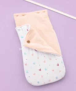 Alternative view of Muslin Cotton Kangaroo Wrapper (70x40cm) - Butterflies  - KW1