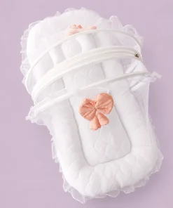 Alternative view of Premium Baby Nest Bed - Pink and White - BS1