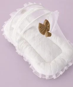 Alternative view of Premium Baby Nest Bed - Beige and White - BS1