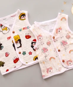 Baby Premium Crinkled Jhabla - Pack of 2 - Snow Bird + Unicorn - JH1