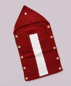 Premium Baby Sleeping Bag - Maroon and Off White - SBG