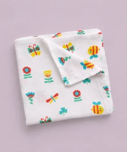 Single-Layer Muslin Swaddle (Set of 2) 100x100cm - Dragonfly - Helicopter - SW1 - Image 2