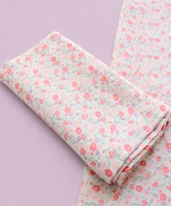Single-Layer Muslin Swaddle (Single Piece) 100x100cm - Pink Floral - SW1