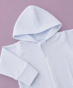 Hooded Sleeping Suit - Blue with Blue Star - SS1 - Image 2