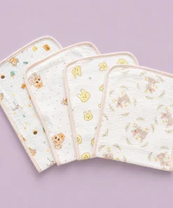 2 Layer Crinkled Muslin Burp Cloth (Pack of 4) - BP1