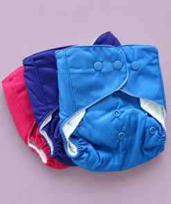Reusable Baby Cloth Diaper - Magenta , Royal Blue , Navy Blue - CDP1 - Image 2