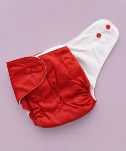 Reusable Baby Cloth Diaper - Pink , Red , Dark Purple - CDP1 - Image 4