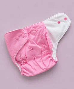 Reusable Baby Cloth Diaper - Pink , Red , Dark Purple - CDP1 - Image 3