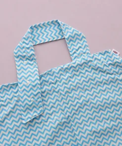 Alternative view of Cotton Nursing Gown (93x69cm) - Blue Swig Swag - NG1