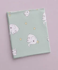Nursing Gown (96x69cm) - Mint Green with White Elephant - NG1 - Image 2