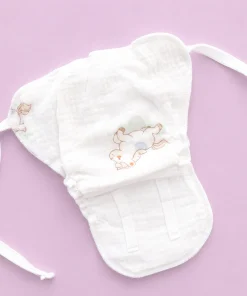 Alternative view of Multi Layer Organic Muslin Crepe Nappy(Pack of 3) - Whale, Unicorn and Elephant - NP01