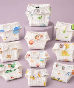 Muslin Crinkled Nappy (Pack of 10) - NP01