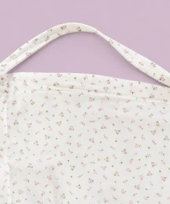 Alternative view of Nursing Gown (90x65cm) - Off White and Floral - NG1