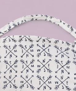 Alternative view of Nursing Gown (90x65cm) - White and Compass - NG1