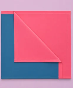 Alternative view of Waterproof Baby Bed Protector Sheet (103x100cm)  - Teal Blue and Rose - DS1