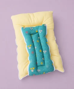 Alternative view of Soft Cotton Kangaroo Wrapper (62x40cm) - Sage Green and Multicolor Floral - KW1