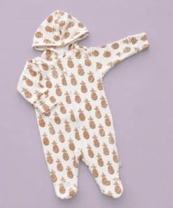 Hooded Sleeping Suit - Pineapple - SS1