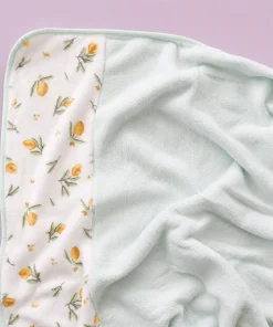 Microfiber Bath Towel - 60x120cm - Pista Green with Floral - BT1 - Image 2