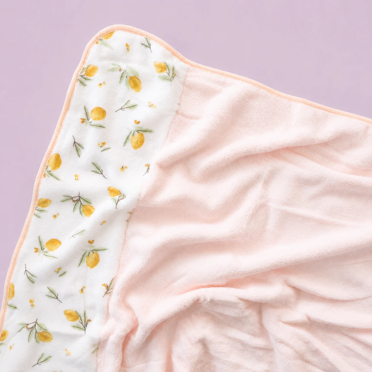 Microfiber Bath Towel - 60x120cm - Light Pink with Floral - BT1 - Image 2