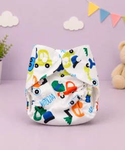 Alternative view of Reusable Cloth Diapers(Pack of 3) - Vehicle, Heart and Color Circle - CDP1