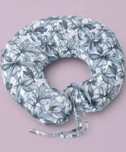 Mother Feeding Pillow - Grayish Blue Big Floral - MFPL