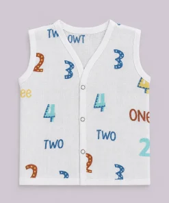 Muslin Cotton Jhabla - Pack of 4 - Cactus, Elephant, Number and bee - JH1 - Image 5