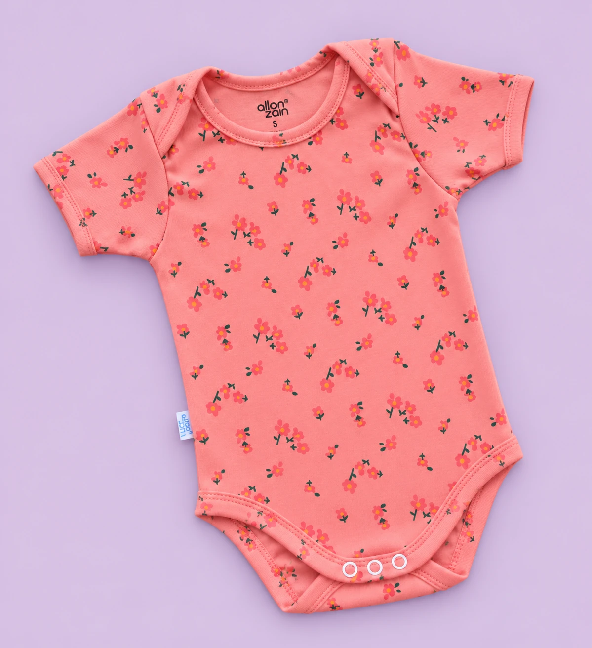 Romper/Onesie - Combo Pack of 3 - Pink Floral, Dark Pink Floral and Pink Print - AZBS - Image 3