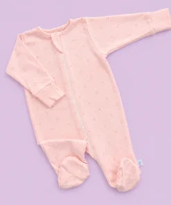 Sleeping Suit - Pink with Small Rabbit - SS1
