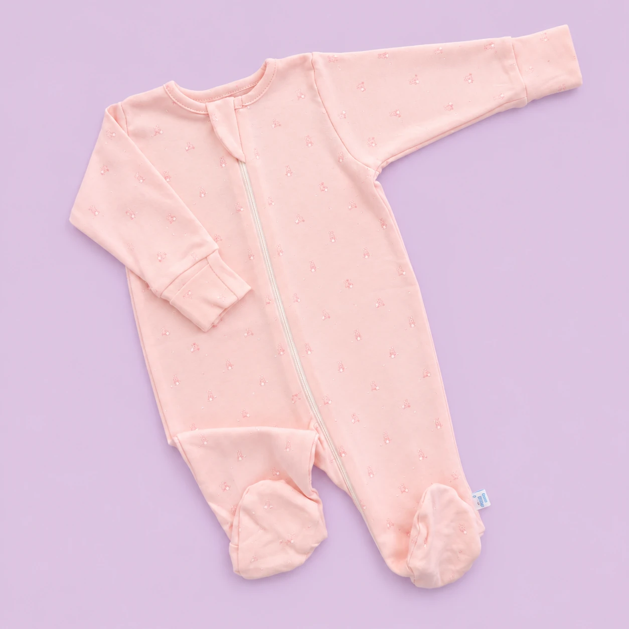 Sleeping Suit - Pink with Small Rabbit - SS1