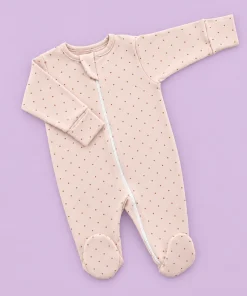 Sleeping Suit - Sandal Brown Dot - SS1