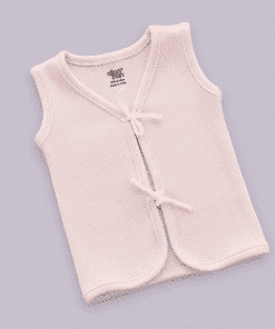 Alternative view of Front Knot Sleeveless Jhabla (Pack of 3) - Pink Stripe , Off white with Strawberry , Beige - JH1
