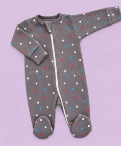 Sleeping Suit - Dark Grey with Color Heart  - SS1