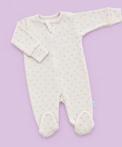 Sleeping Suit - Light Beige with Small Sun Print - SS1