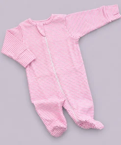 Sleeping Suit - Pink Stripe - SS1