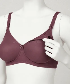 Maternity Bra/Nursing Bra/Feeding Bra - Dark Pinkish Grey