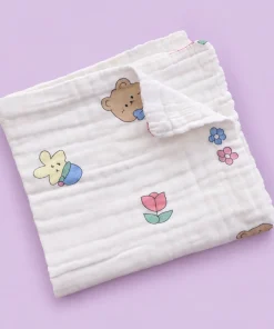 Alternative view of Baby Muslin Cotton Bath Towel Pack Of 3 (50x100cm) - BT1