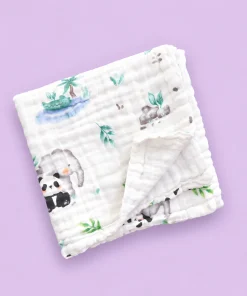 Alternative view of Baby Muslin Cotton Bath Towel Pack Of 4 (50x100cm) - BT1