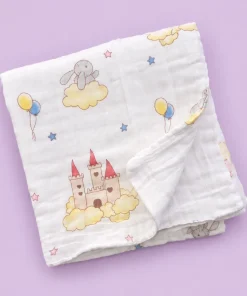Alternative view of Baby Muslin Cotton Bath Towel Pack Of 2 (50x100cm) - BT1