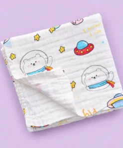 Alternative view of Baby Muslin Cotton Bath Towel Pack Of 2 (50x100cm) - BT1
