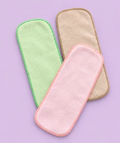 Cotton Diaper Pad(13x32cm) - Combo Pack 3 - Green + Brown + Pink - CDP1