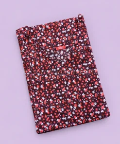 Maternity Feeding A-line Kurthy - Grape with Red and White Floral - MFK - Image 2